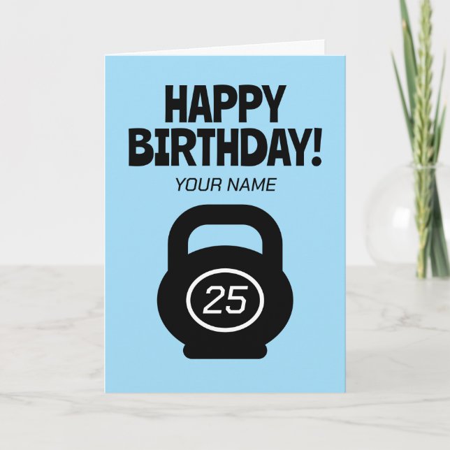 Carte d'anniversaire mignonne 25e avec sonnettes d (Devant)