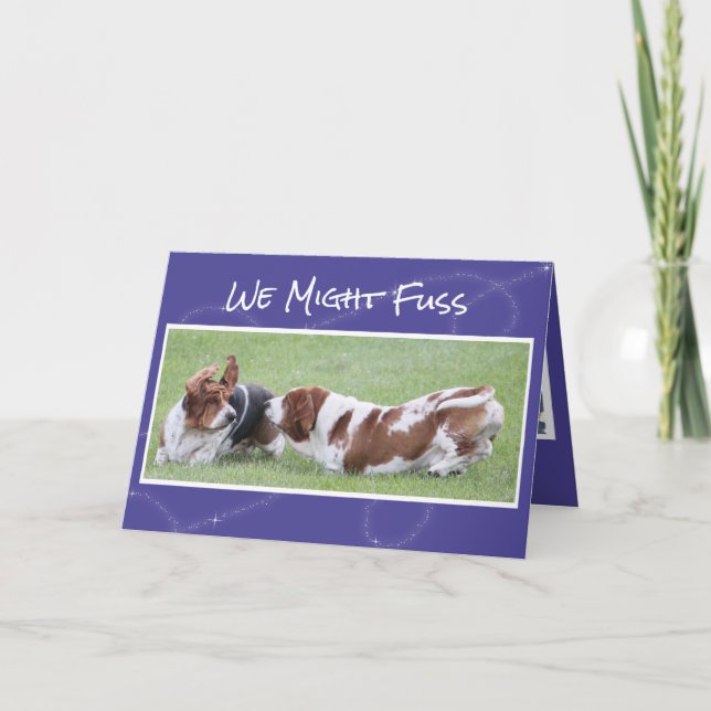 Carte d'anniversaire mignonne et amusante avec Hou (Devant)