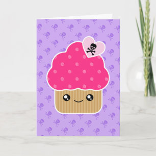Carte d'anniversaire mignonne mauvaise de petit
