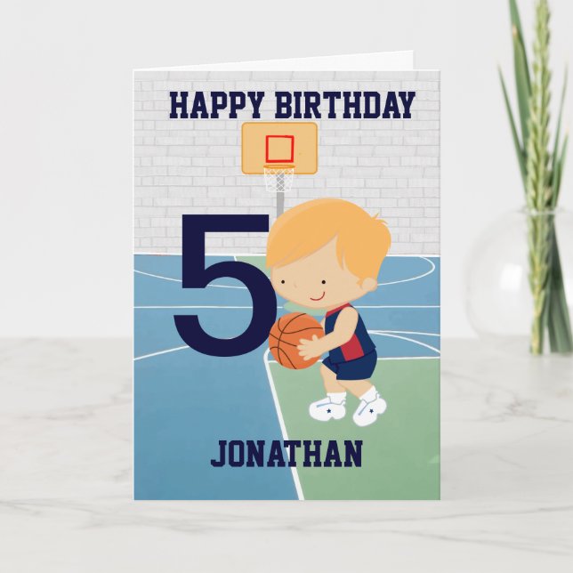 Carte d'anniversaire mignonne personnalisée de (Devant)