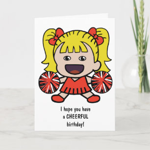 Carte d'anniversaire mignonne pour les filles