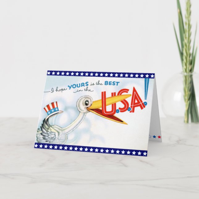 Carte d'anniversaire militaire vintage (Devant)