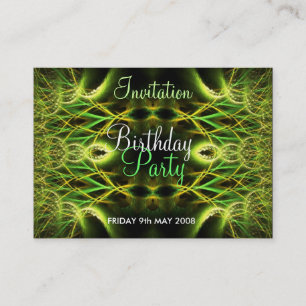 Carte d'anniversaire mini Invitation