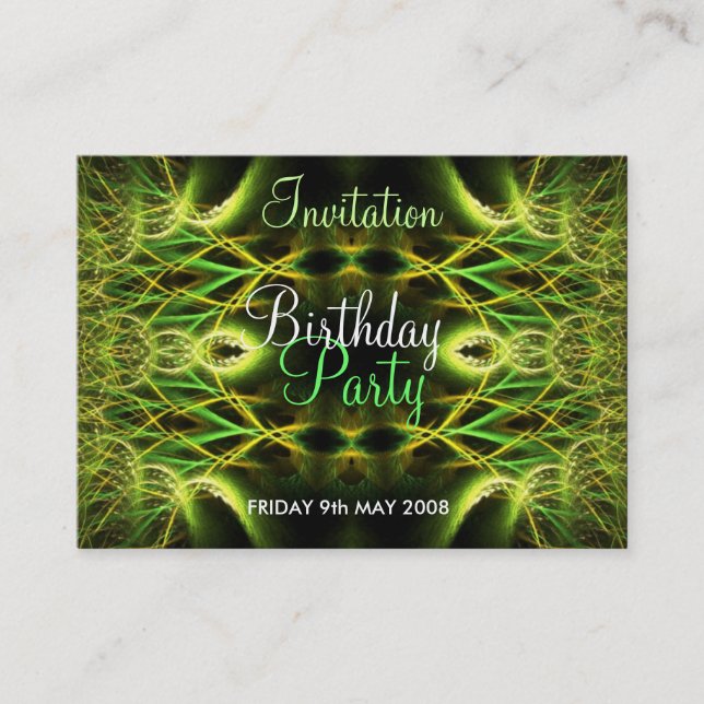 Carte d'anniversaire mini Invitation (Devant)