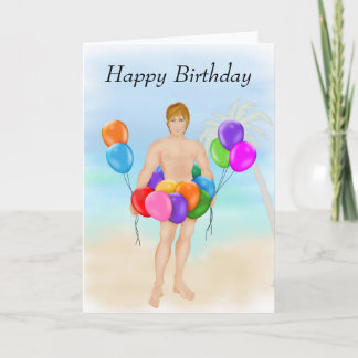 Carte d'anniversaire moderne et chic
