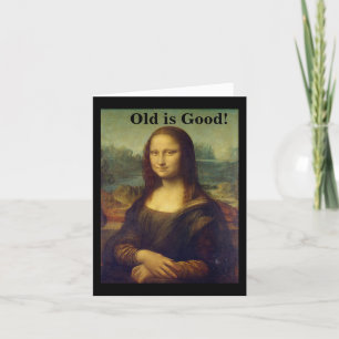 Carte d'anniversaire Mona Lisa