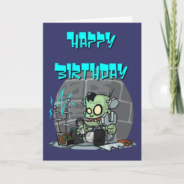 Carte d'anniversaire Monster Baby (Devant)