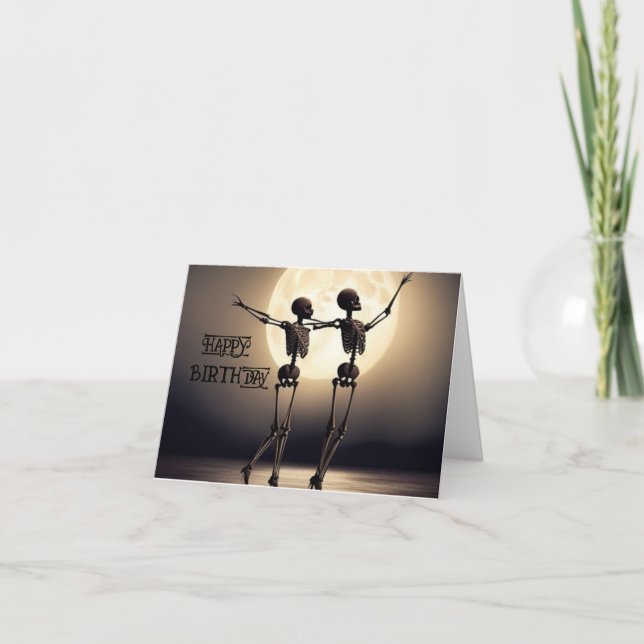 carte d'anniversaire mort (Devant)