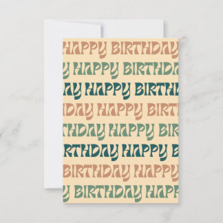 Carte d'anniversaire - Multi