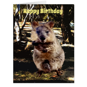 Carte d'anniversaire Mummy Quokka