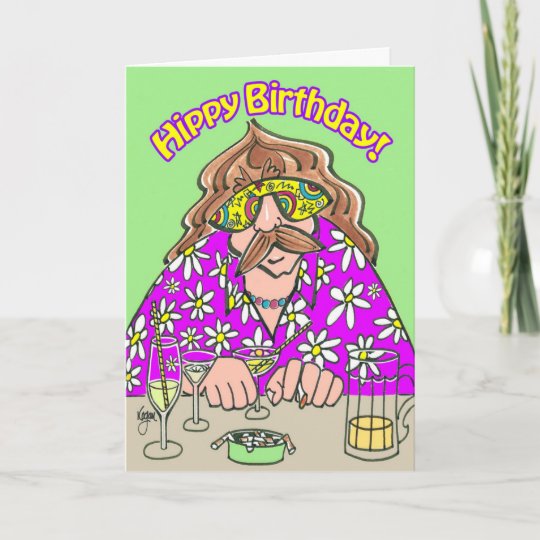 Carte D Anniversaire Mure De Hippie Zazzle Ch