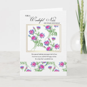 carte d'anniversaire nana - carte d'anniversaire f