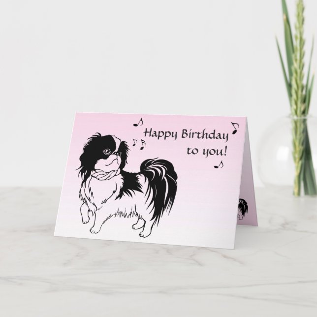 Carte d'anniversaire noire et blanche de rose de (Devant)
