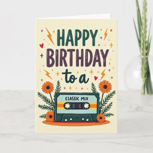 Carte d'anniversaire Nostalgic Mix