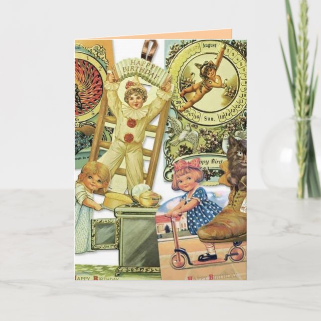 Carte d'anniversaire nostalgique (Devant)