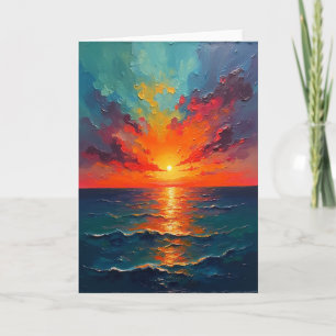 Carte d'anniversaire Ocean Fire