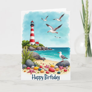 Carte d'anniversaire Océan Tranquille