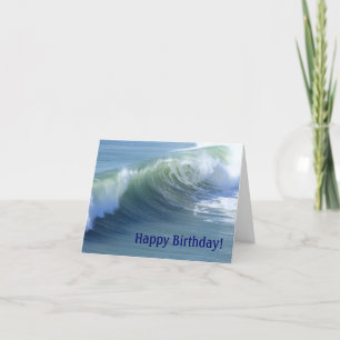 Carte d'anniversaire Ocean Wave pour les amoureux 