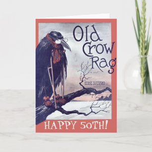 Carte d'anniversaire Old Crow