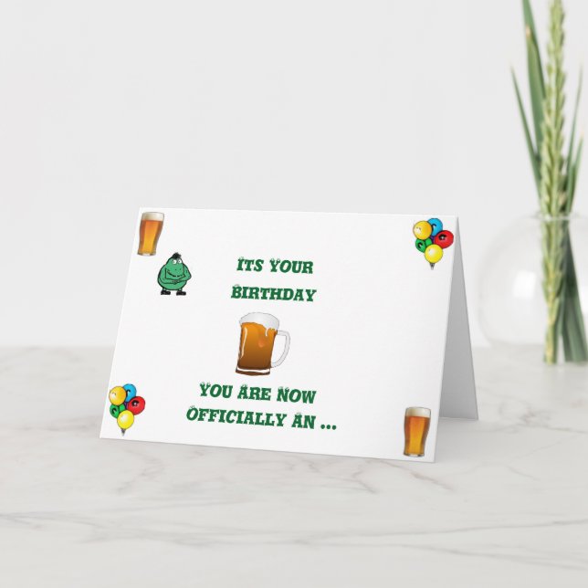 Carte d'anniversaire "Old Fart" (Devant)