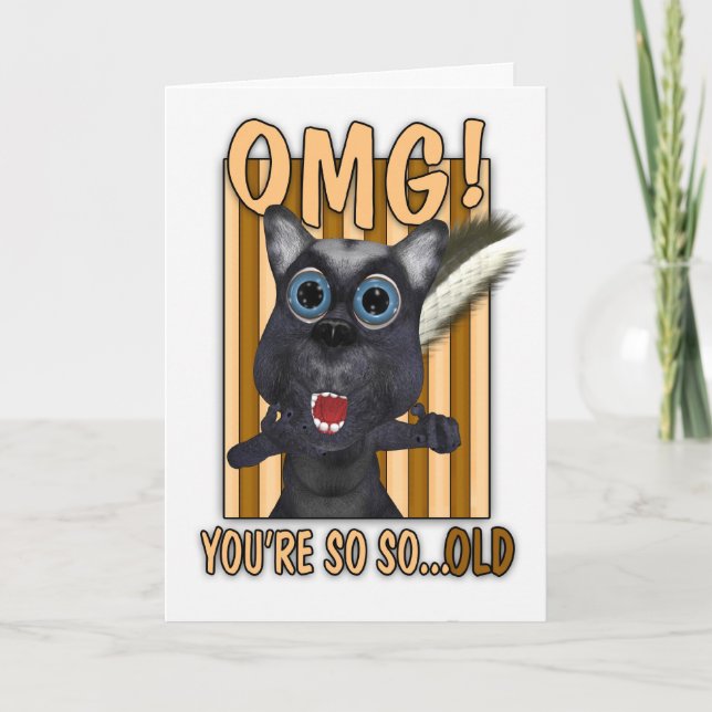 Carte d'anniversaire - OMG vous êtes tellement si (Devant)