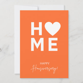 Carte d'anniversaire Orange Home
