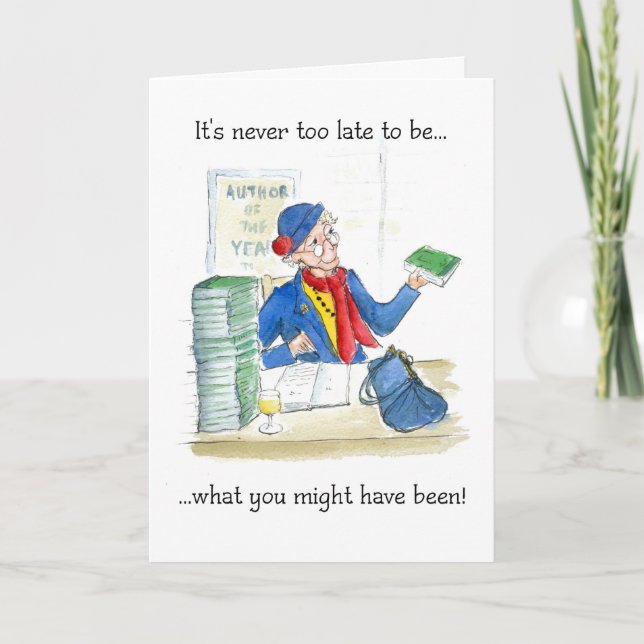 Carte d'anniversaire ou de retraite (Devant)