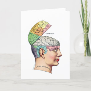 Carte d'anniversaire ouverte