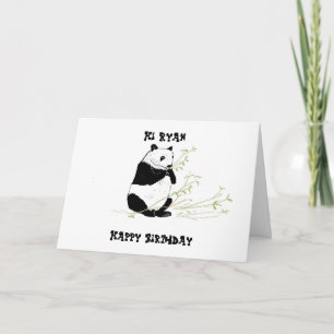 Carte d'anniversaire Panda