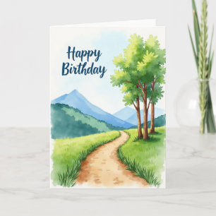 Carte d'anniversaire panoramique