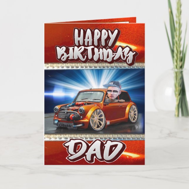 Carte d'anniversaire papas (Devant)