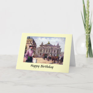 Carte d'anniversaire - Paris, l'Opéra