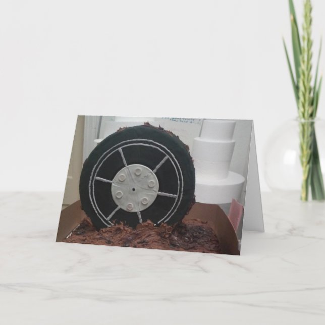 Carte d'anniversaire "Patinage au chocolat" (Devant)