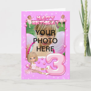 Carte d'anniversaire personnalisable 3e anniversai