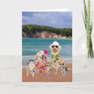 Carte d'anniversaire personnalisable en Hawaiian