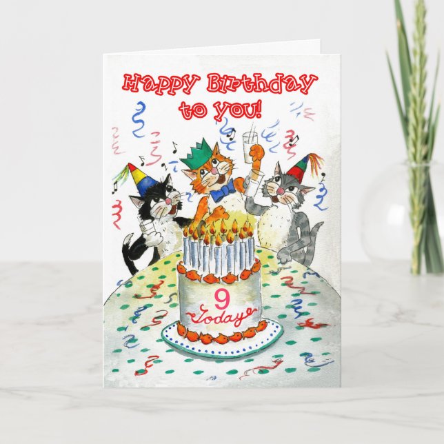 Carte d'anniversaire personnalisable - Fête d'anni (Devant)
