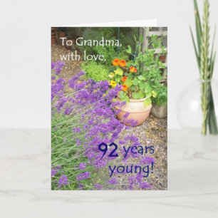 Carte d'anniversaire personnalisable pour grand-mè