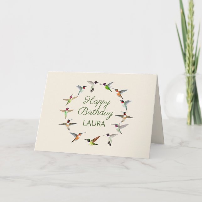 Carte d'Anniversaire Personnalisée (Devant)