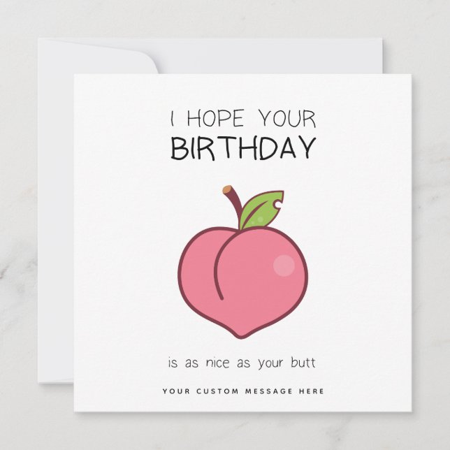 Carte d'anniversaire personnalisée amusante à thèm (Devant)