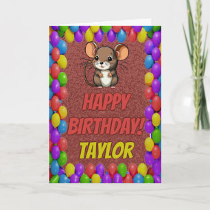 Carte d'anniversaire personnalisée amusante avec u