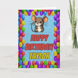 Carte d'anniversaire personnalisée amusante avec u