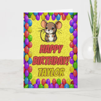 Carte d'anniversaire personnalisée amusante avec u
