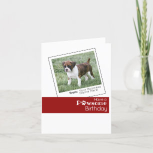 Carte d'anniversaire personnalisée - Animaux de co