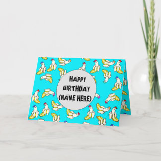 Carte d'anniversaire personnalisée avec dessin ani