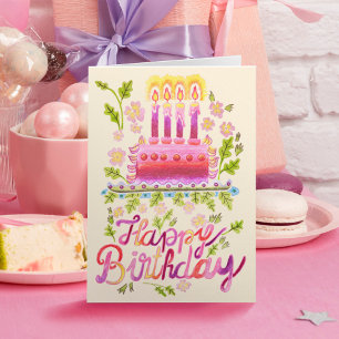 Carte d'anniversaire personnalisée avec logo et gâ