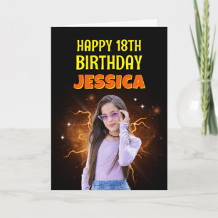 Carte d'anniversaire personnalisée avec photo Vint