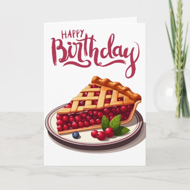 Carte d'anniversaire personnalisée avec une page d (Devant)