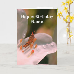 Carte d'anniversaire personnalisée Azalea And Gras
