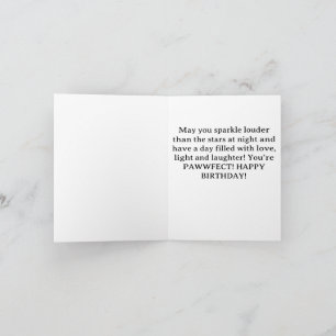 Carte d'anniversaire personnalisée, Caniche jouet