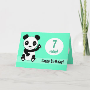 Carte d'anniversaire personnalisée Cute Panda